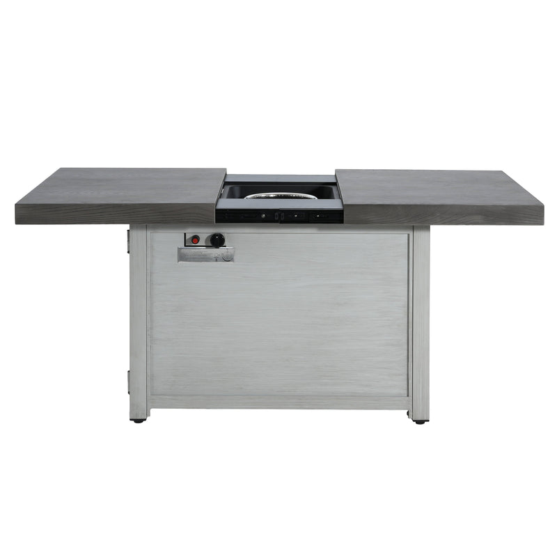 Extendable Rectangle Aluminum Alloy Fire Pit Table, 50,000 BTU, photo 3 of 13