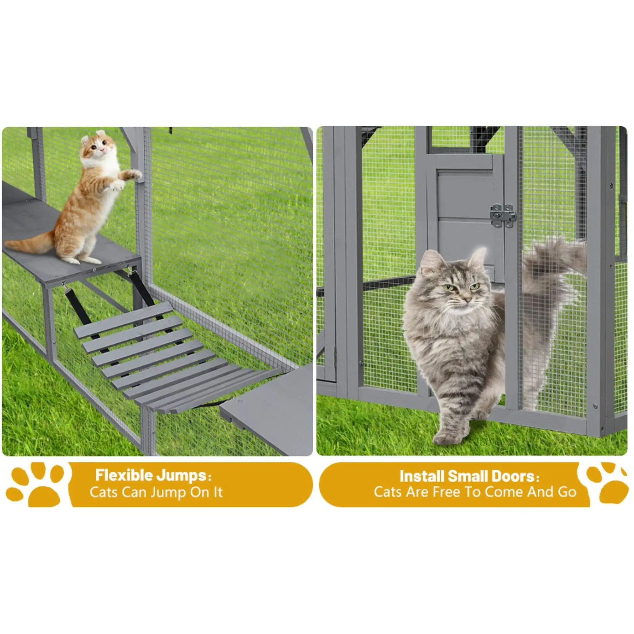 Alora Extra Large Outdoor Cat Kitten Playpen House With Platforms, And Waterproof Cover (SAK55092) by SAKSBY WHOLESALE