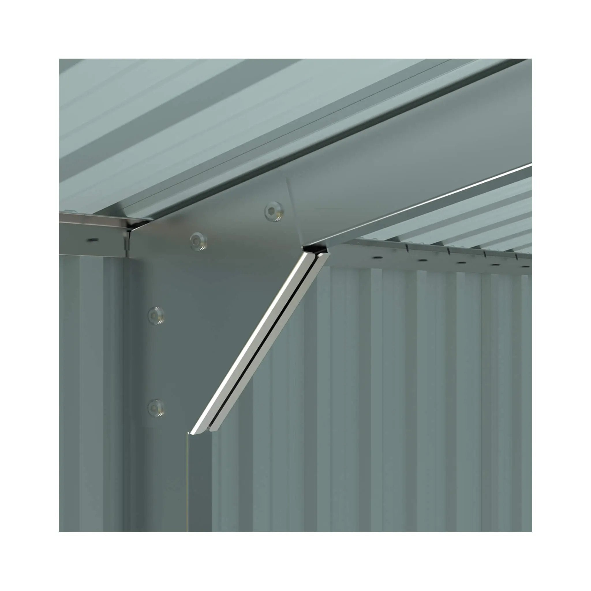 Extra-Large Outdoor Galvanized Steel Outdoor Storage Shed With Skylight Roof (SAK42671) by SAKSBY WHOLESALE