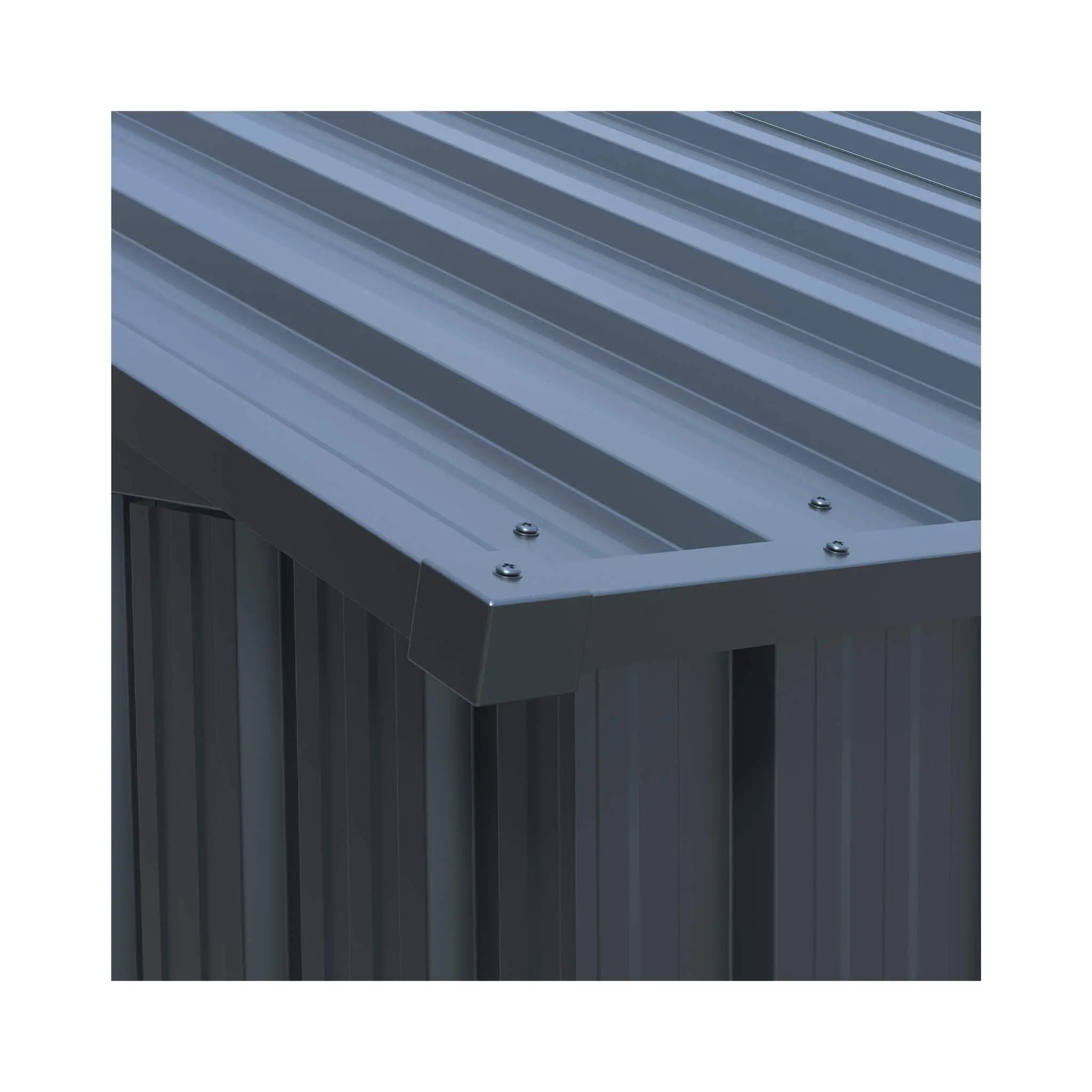 Extra-Large Outdoor Galvanized Steel Outdoor Storage Shed With Skylight Roof (SAK42671) by SAKSBY WHOLESALE