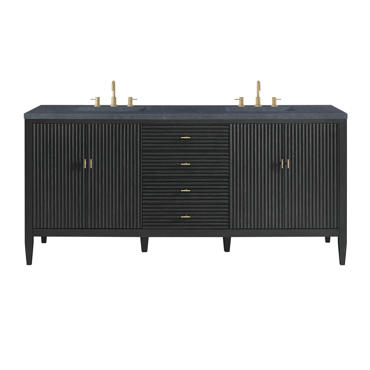 James Martin Myrrin 72" Double Bathroom Vanity, Carbon Oak, view 35