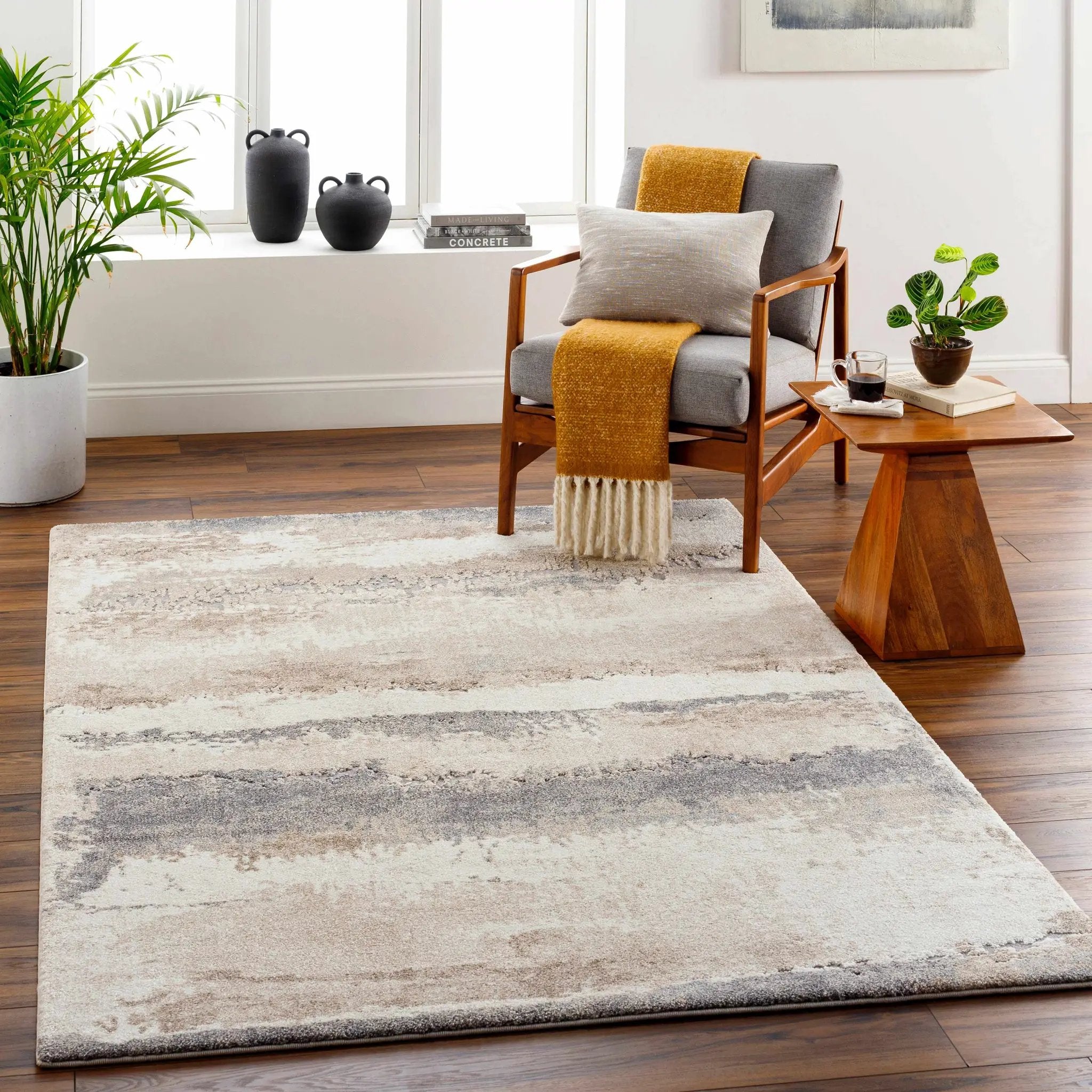 Ezell Abstract Thick Rug by Boutique Rugs