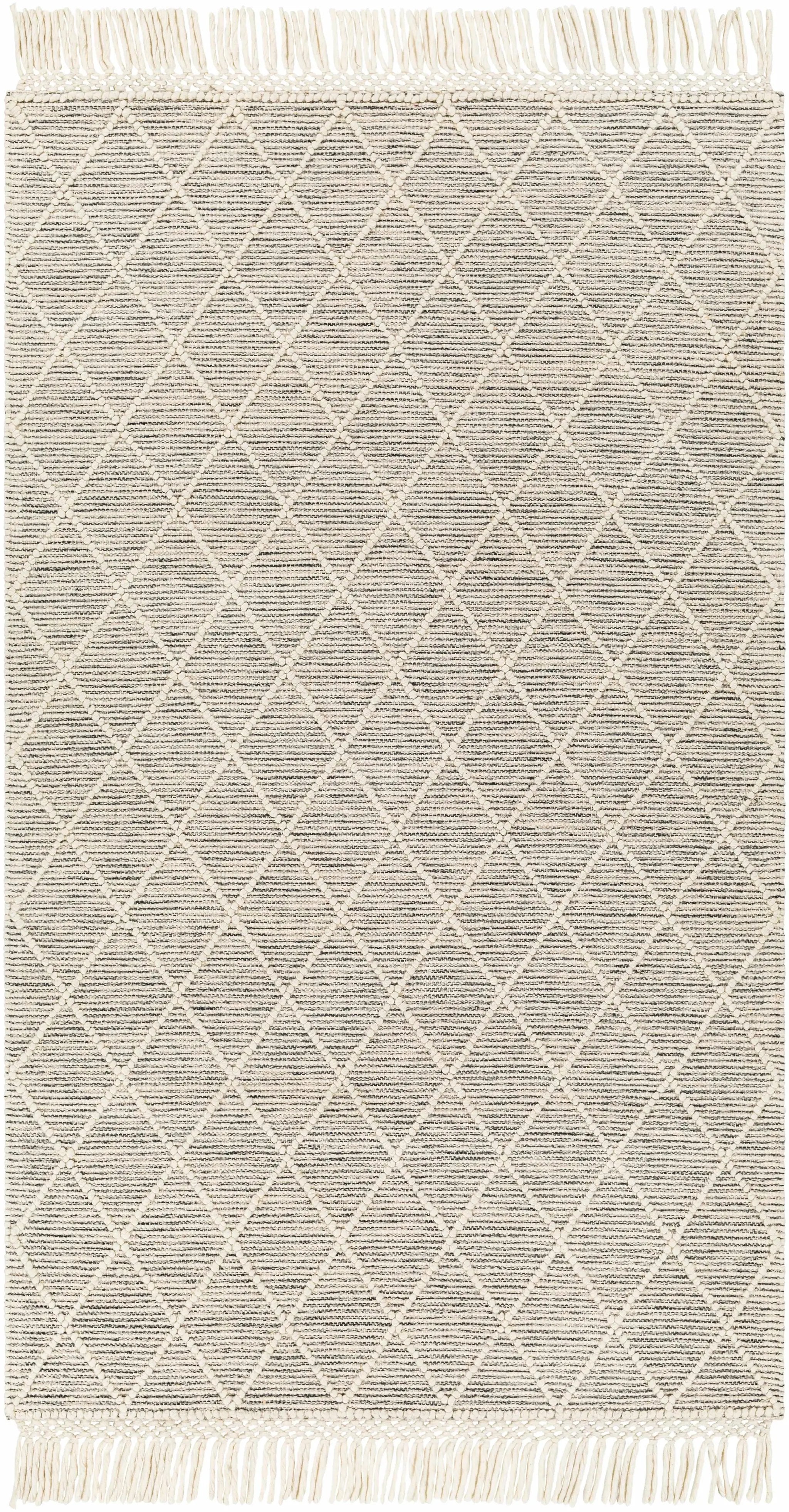 Ezria Wool Rug with Tassels - Clearance by Boutique Rugs