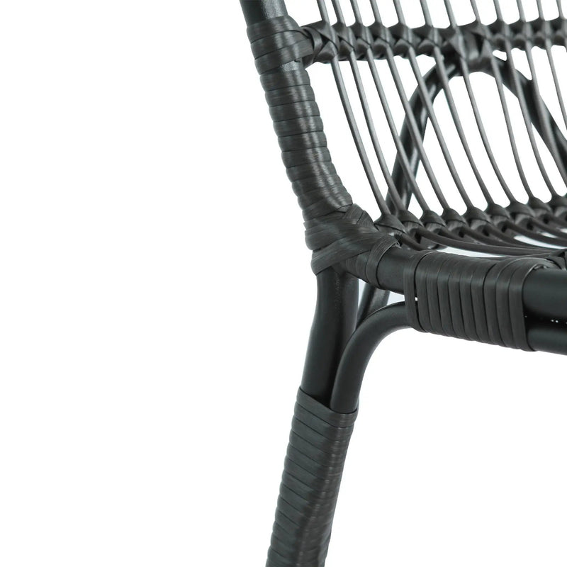 Outdoor Wicker Dining Chairs With Washable Cushions (Set of 2) by HouseOfZazla