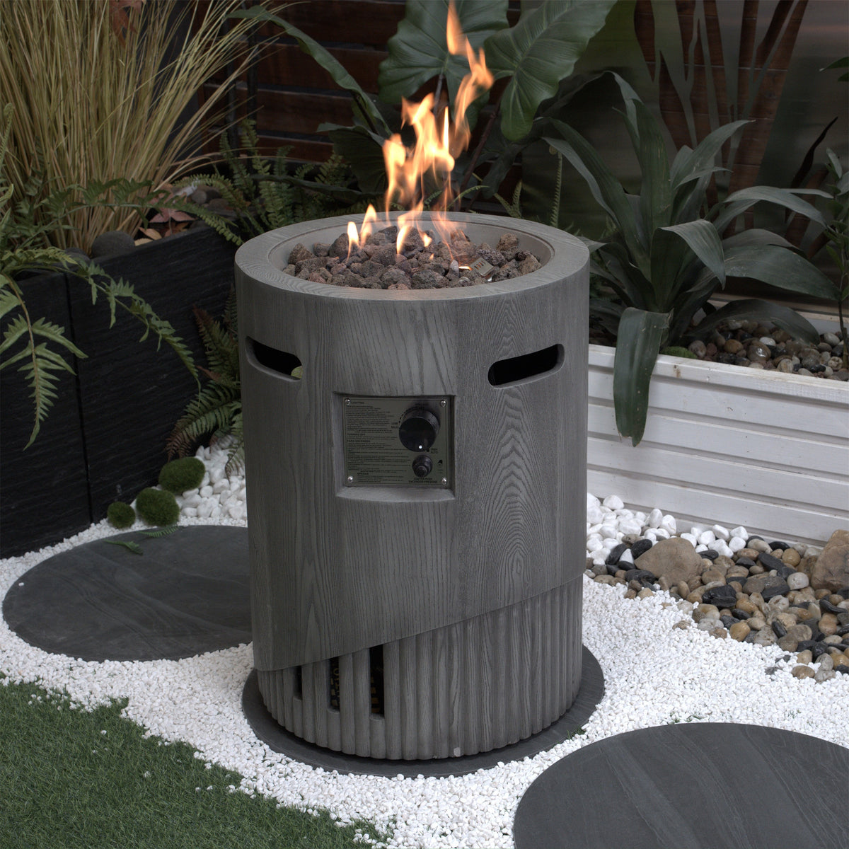 32000 BTU Round Outdoor Gas Fire Pit, photo 6 of 10