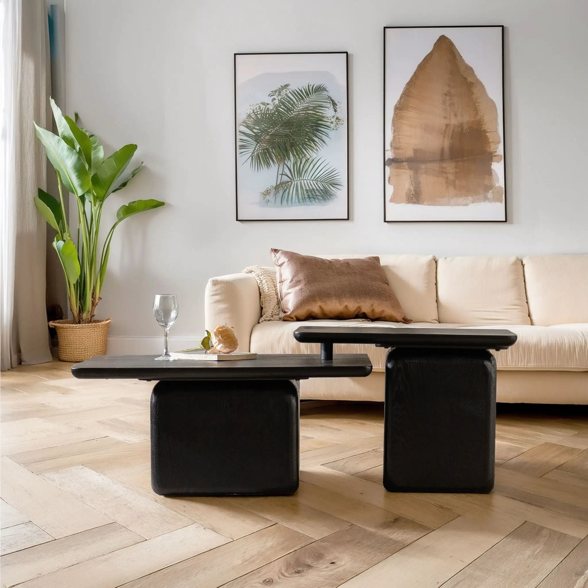 Square Coffee Table Set (Set of 2) by Unique Piece Furniture