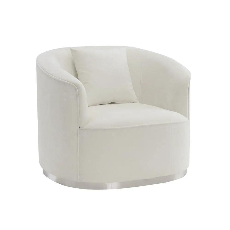 Odette - Chair With Pillow - Beige Chenille by Unique Piece Furniture