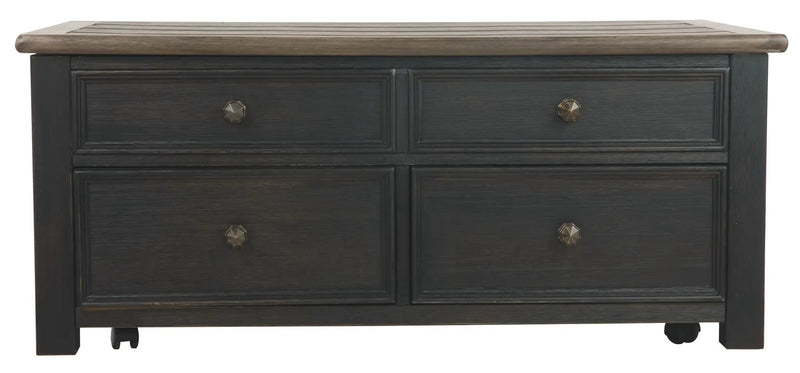 Tyler Creek - Lift Top Cocktail Table - Grayish Brown / Black by Unique Piece Furniture