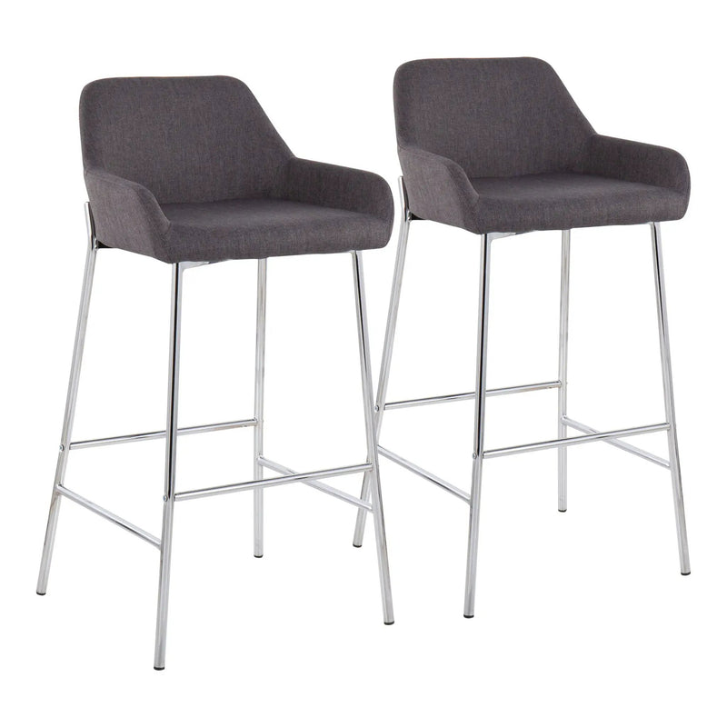 Daniella - Contemporary Fixed Height Bar Stool (Set of 2) by HouseOfZazla