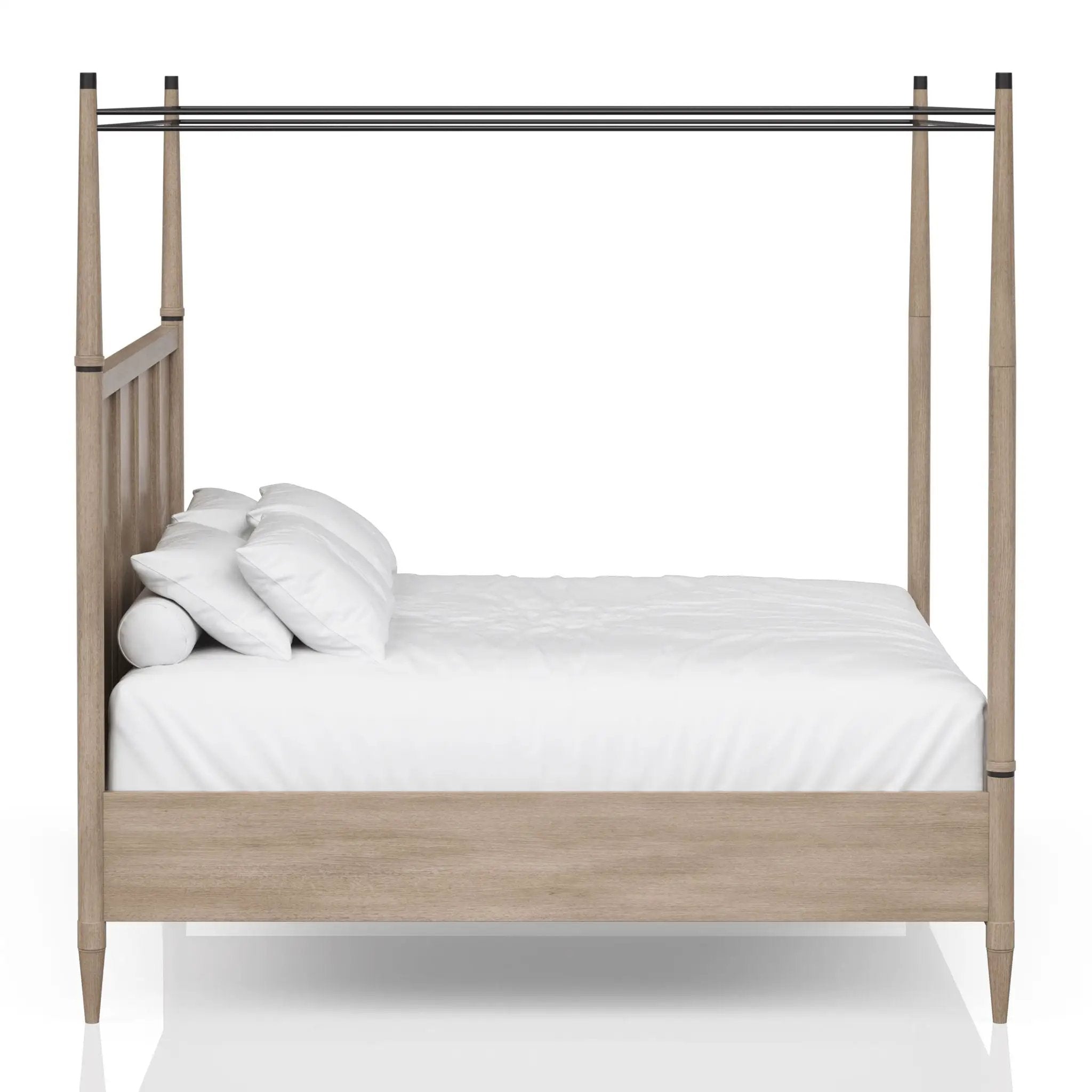 Transitional Styling Canopy Bed by Unique Piece Furniture