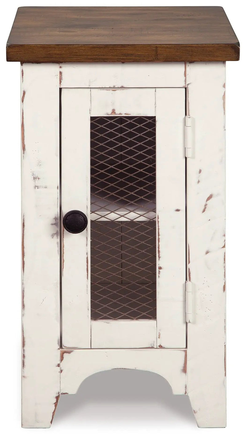 Wystfield - Chair Side End Table - White / Brown by Unique Piece Furniture