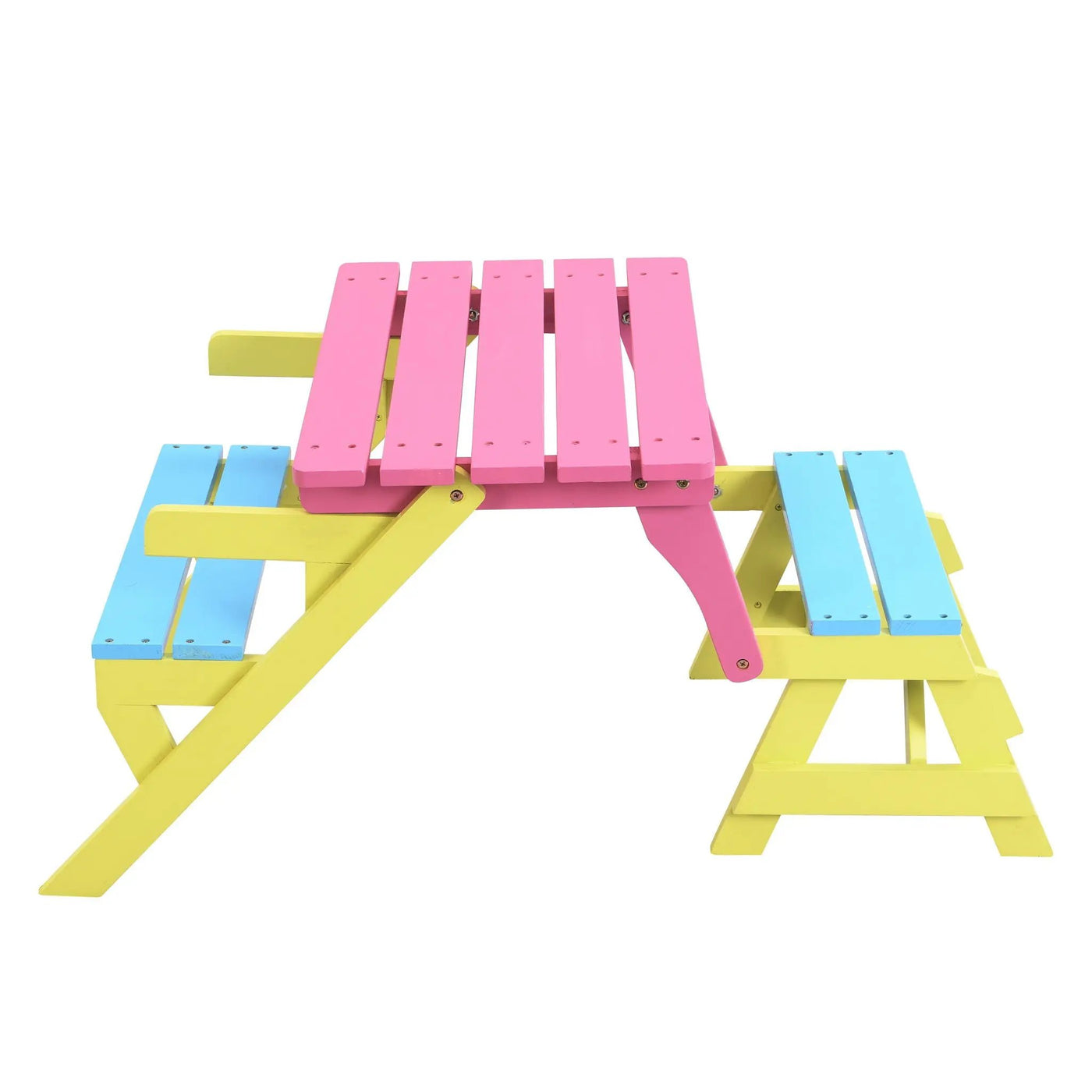 Kids Multi-Functional Arm Chair, Table With 2 Benches All-In-One Set by HouseOfZazla