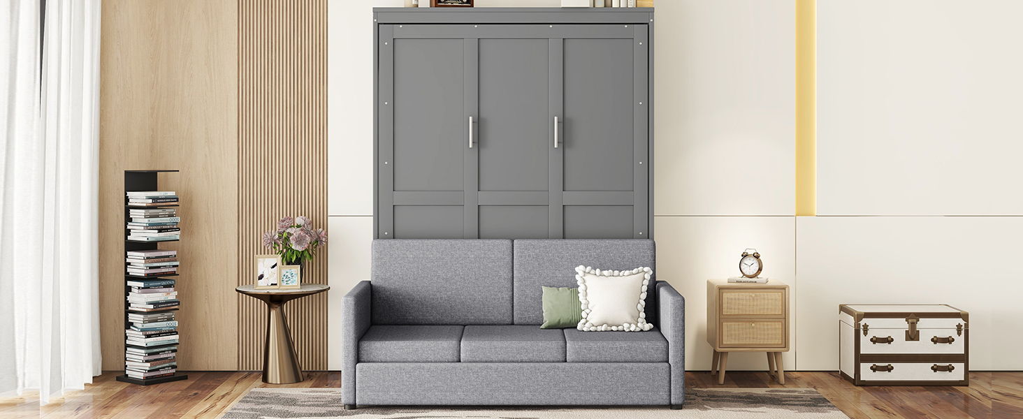 Murphy Wall Bed With Cushion by HouseOfZazla