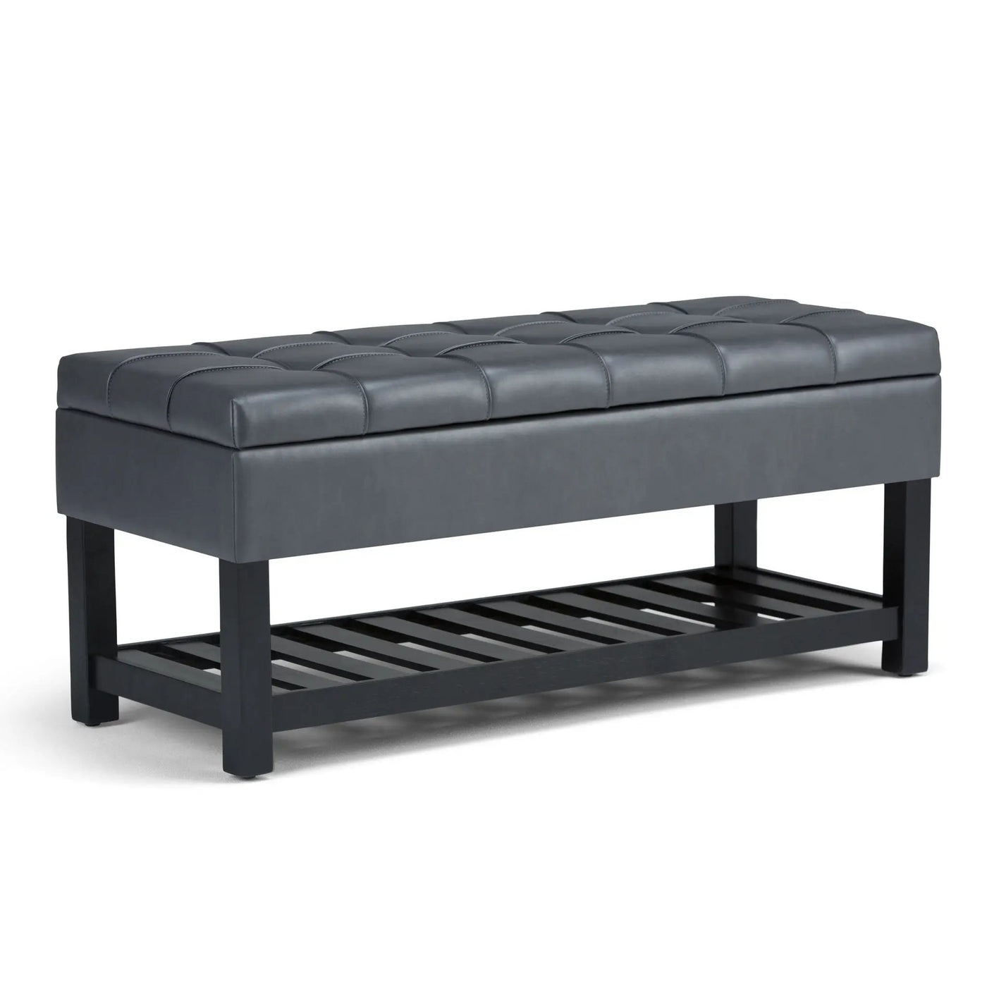 Saxon - Upholstered Transitional Storage Ottoman Bench by HouseOfZazla
