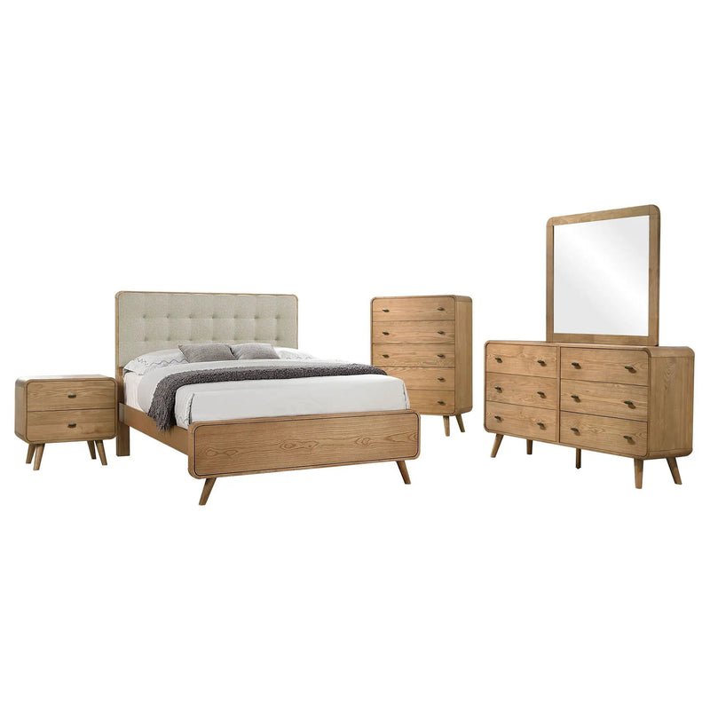 Robyn 5-piece Queen Bedroom Set Light Ash by Unique Piece Furniture
