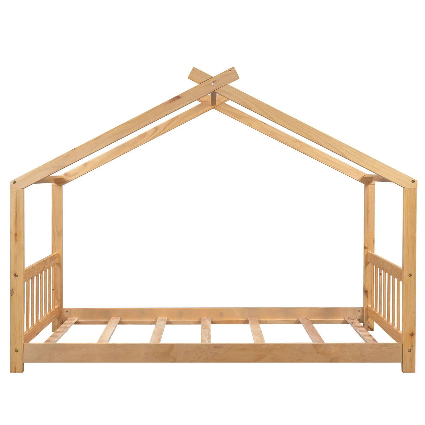 House Platform Bed With Headboard And Footboard, Roof Design by HouseOfZazla