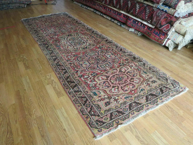 3' 9" X 10' 6" Semi Antique Handmade Turkish Wool Runner Rug by Jewel Rugs