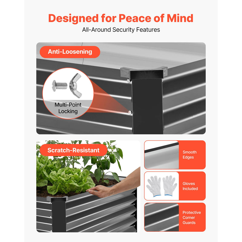 Galvanized Raised Garden Beds with Rust-Resistant Construction - Steel, photo 7 of 10