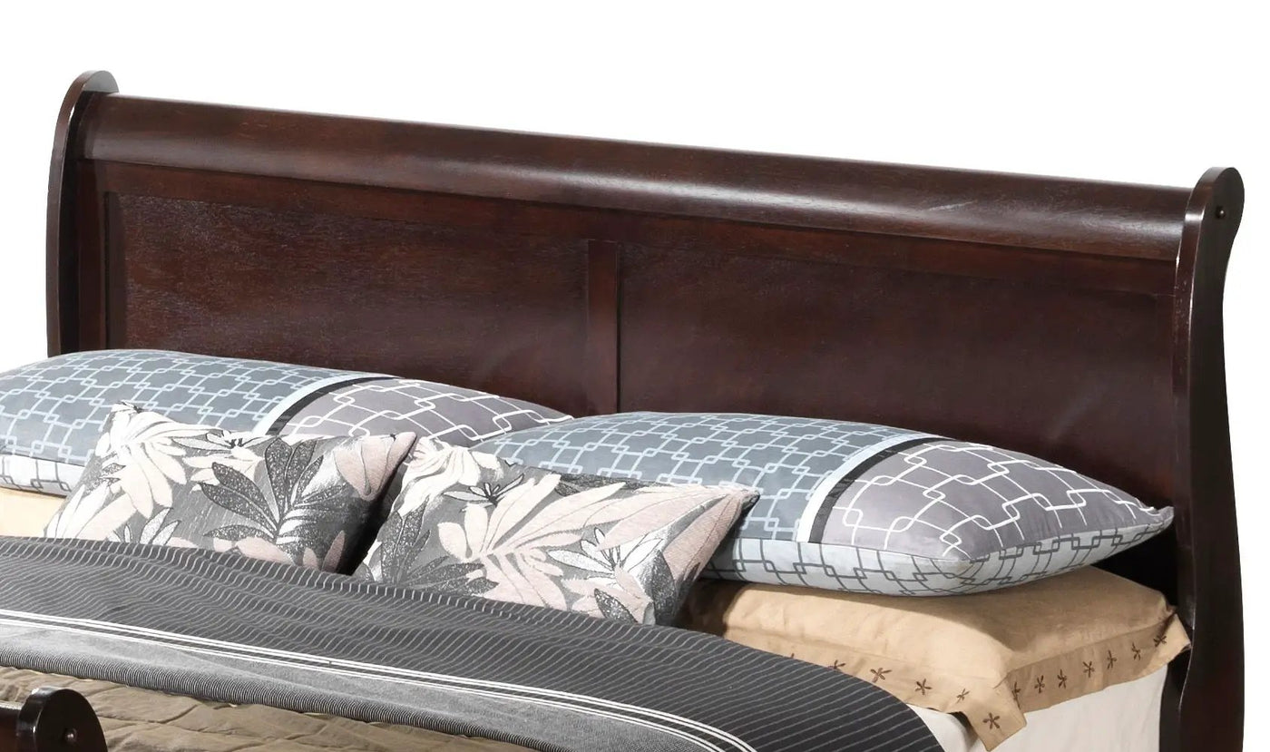 Louis Phillipe - Panel Sleigh Bed by HouseOfZazla