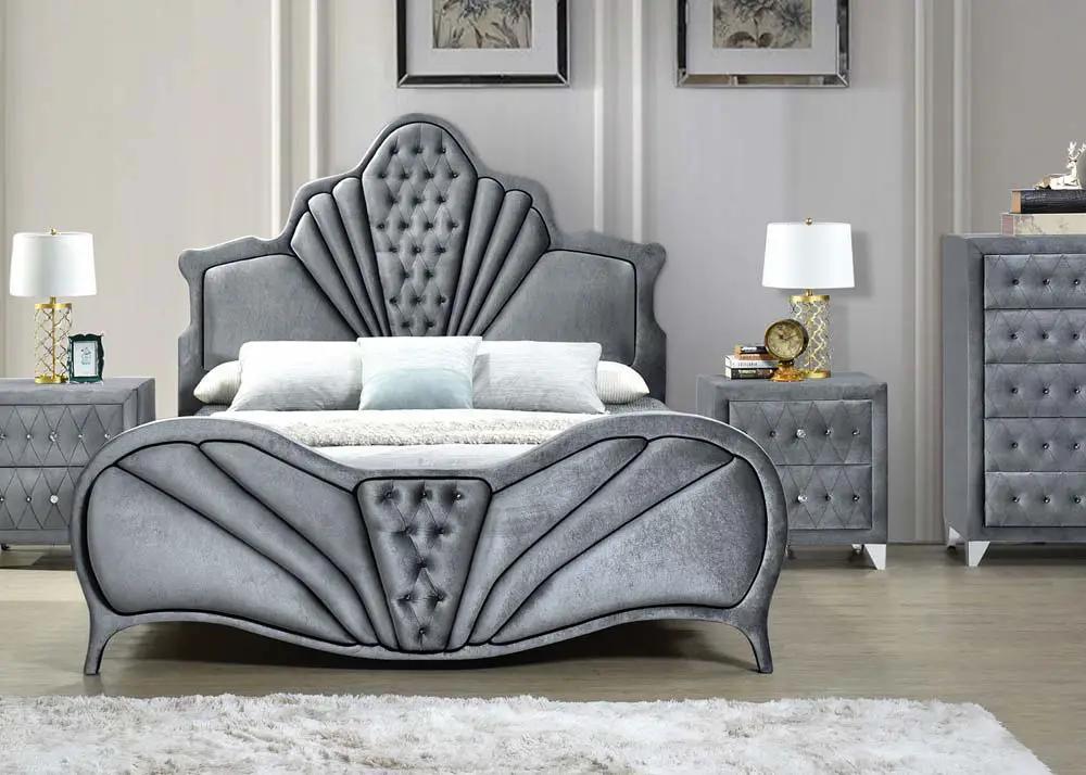 Dante - Queen Bed - Gray by HouseOfZazla