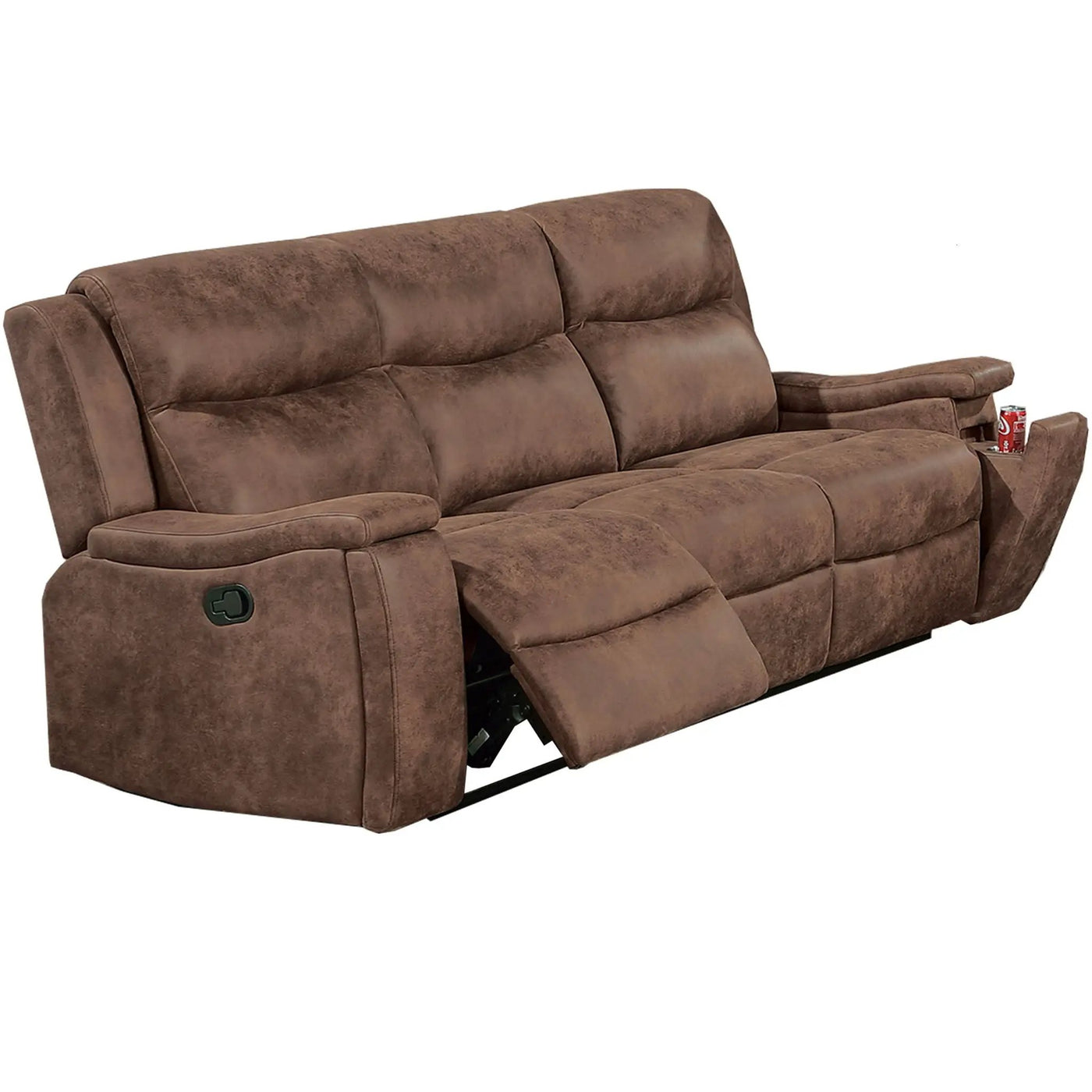 Modern Manual Motion Living Room Set & Hidden Cup Holders by HouseOfZazla