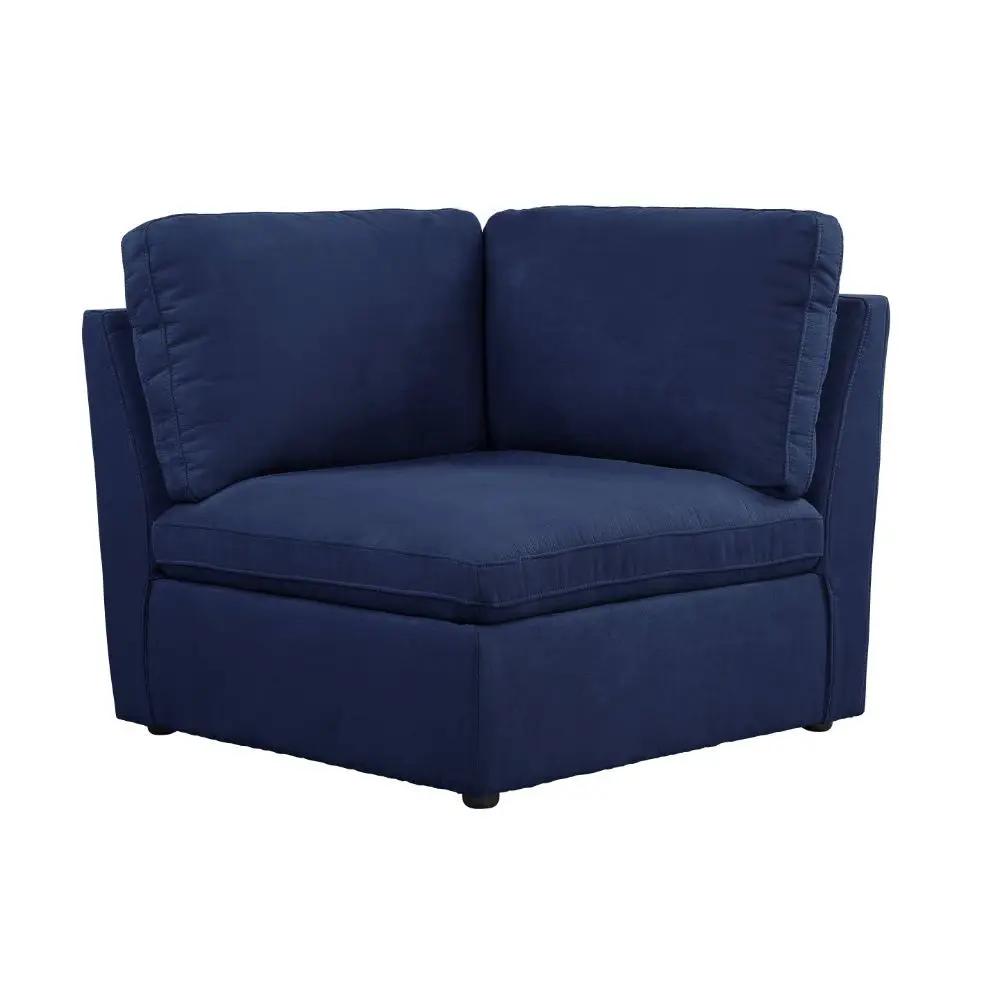 Crosby - Modular Wedge - Blue Fabric by Unique Piece Furniture