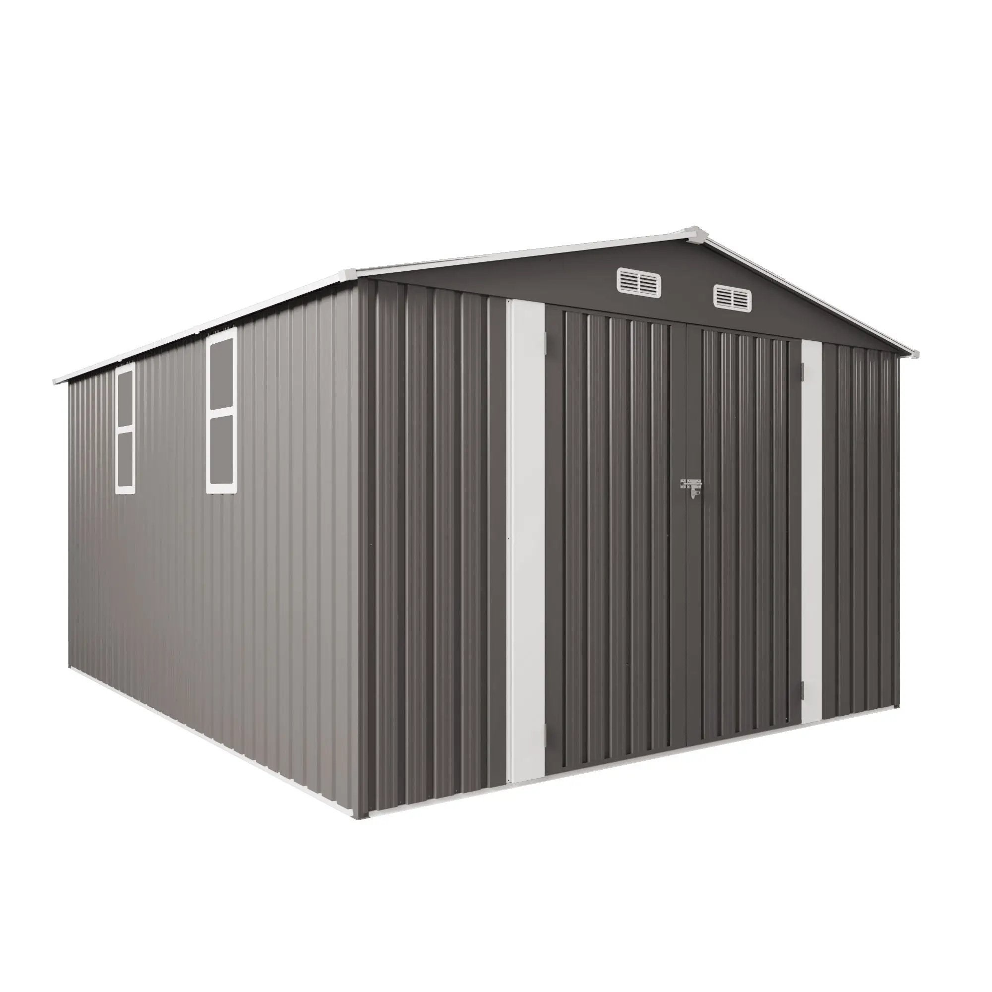 Large Outdoor Storage Shed With Lockable Door, Air Vent by HouseOfZazla