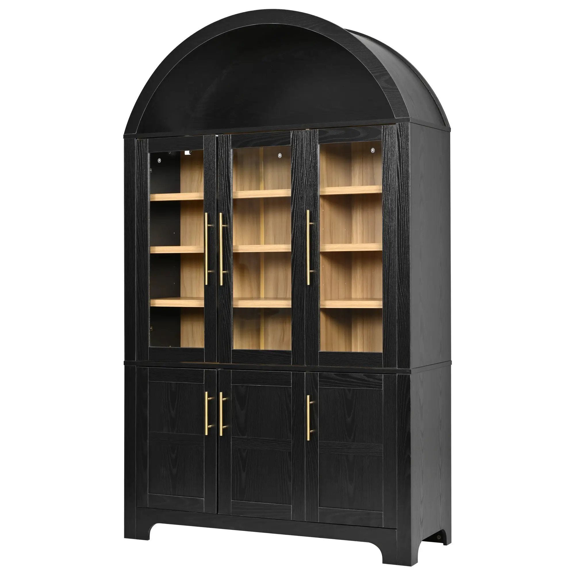 K&K 73" Tall Arched Kitchen Pantry by HouseOfZazla