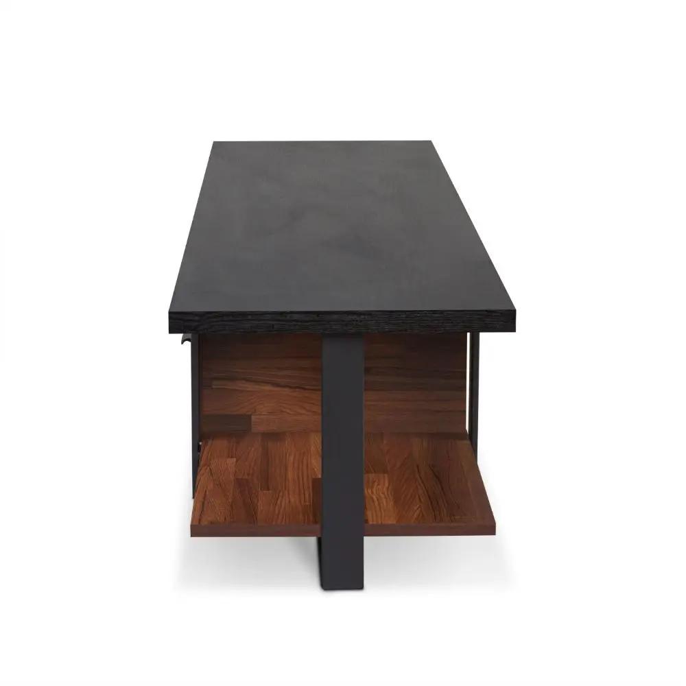 Elling - TV Stand - Walnut & Black by Unique Piece Furniture