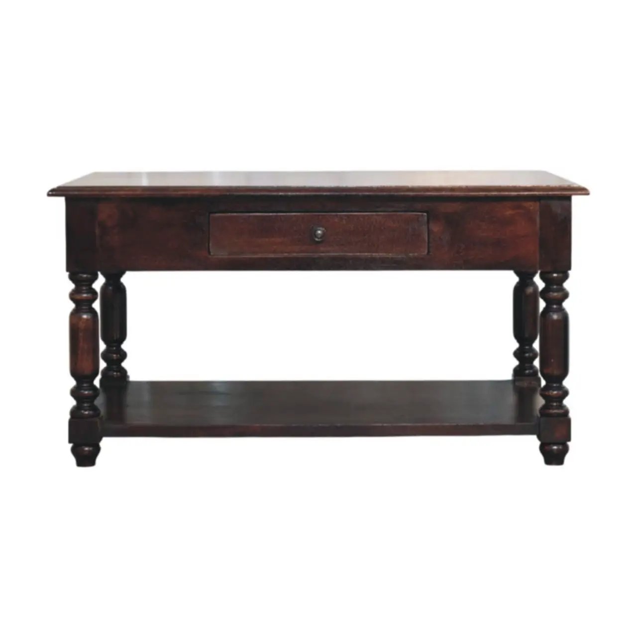 Turned Legs Drawer Table by Unique Piece Furniture