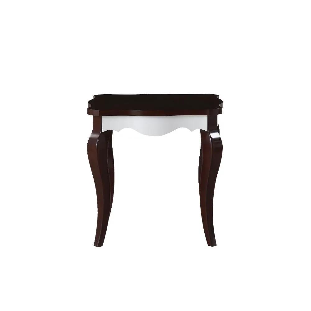 Mathias - End Table - White & Walnut by Unique Piece Furniture