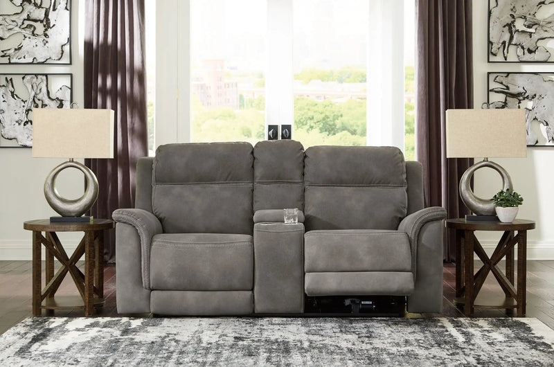 Next-Gen Durapella - Reclining Power Loveseat With Console by Unique Piece Furniture