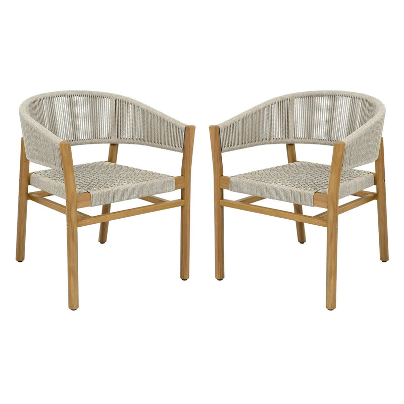 Outdoor Accent Chair Set 2 Person Seating Group by HouseOfZazla