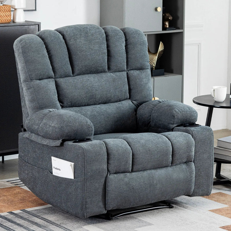Massage Recliner Chair Sofa With Heating Vibration by HouseOfZazla