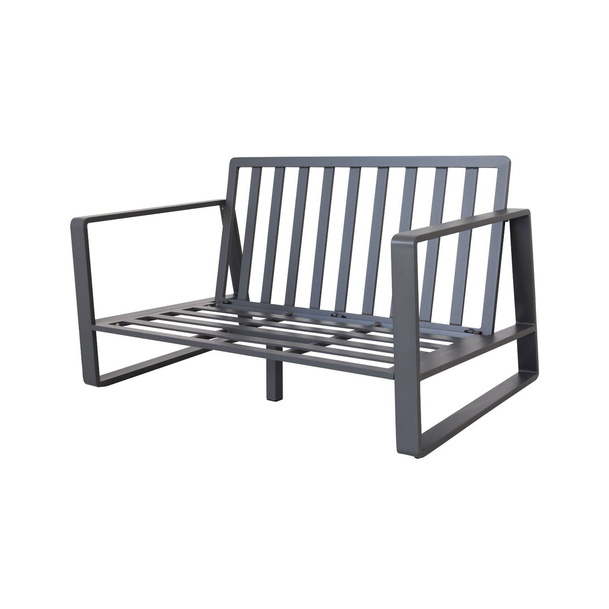 Outdoor Sofa Set with Rectangular Coffee Table - Aluminum Frame - Gray or Beige, photo 14 of 15