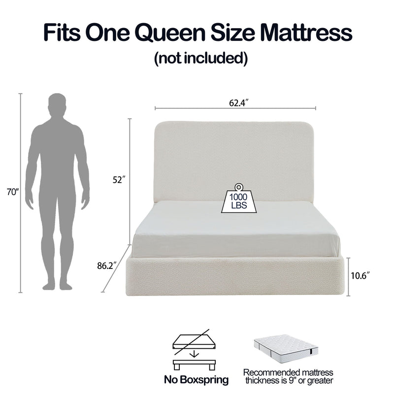 Canter - Tall Headboard Upholstered Bed by HouseOfZazla
