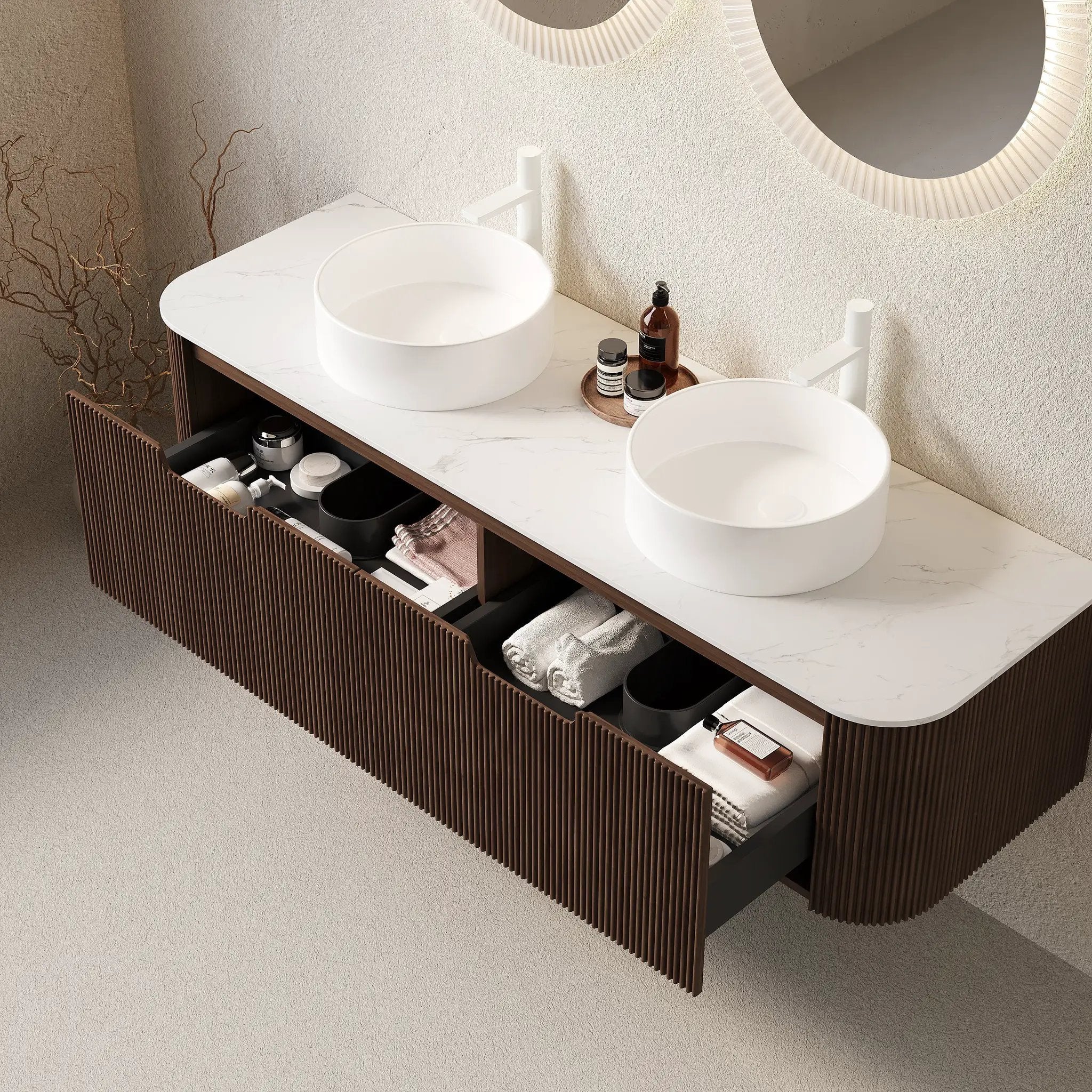 Dina 60" Bathroom Vanity & Sinks by HouseOfZazla