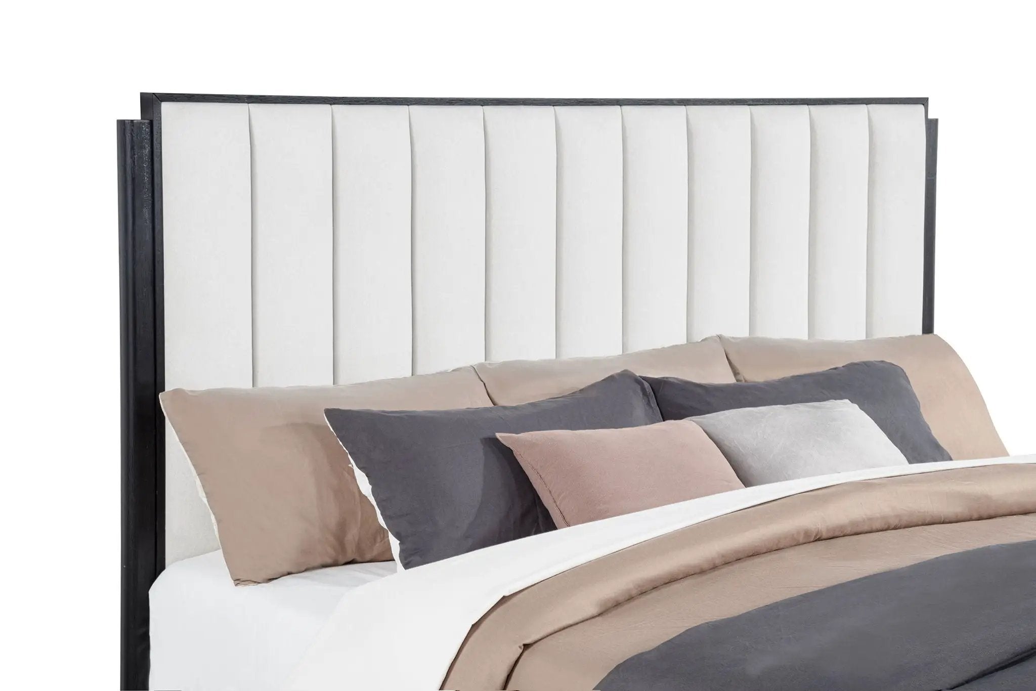 Brookmead 60-inch Upholstered Queen Bed Black by Unique Piece Furniture