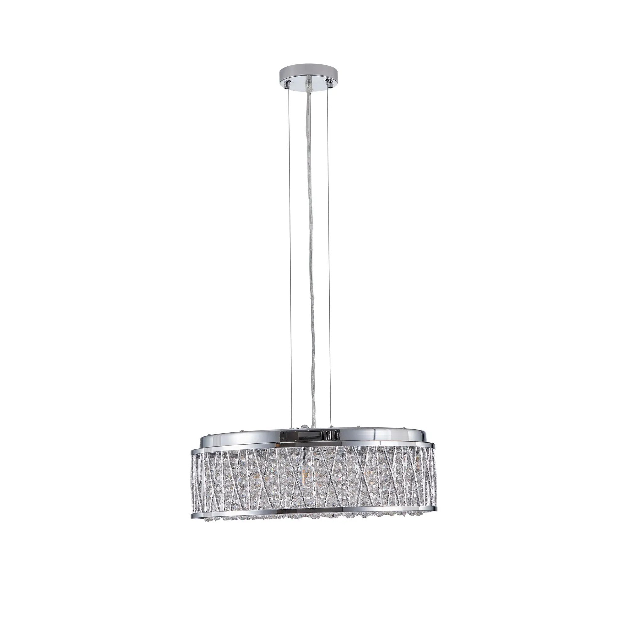 Modern Crystal Chandelier - 19 Inches by HouseOfZazla