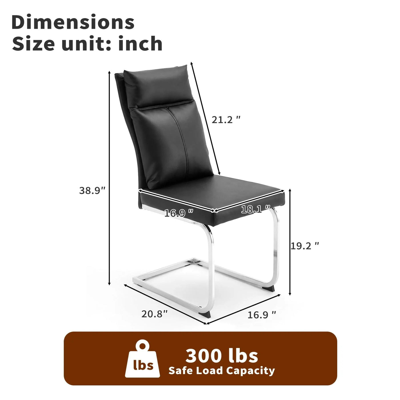 Modern Dining Chair SetWith Soft Cushion Backrest (2 Pieces) by HouseOfZazla