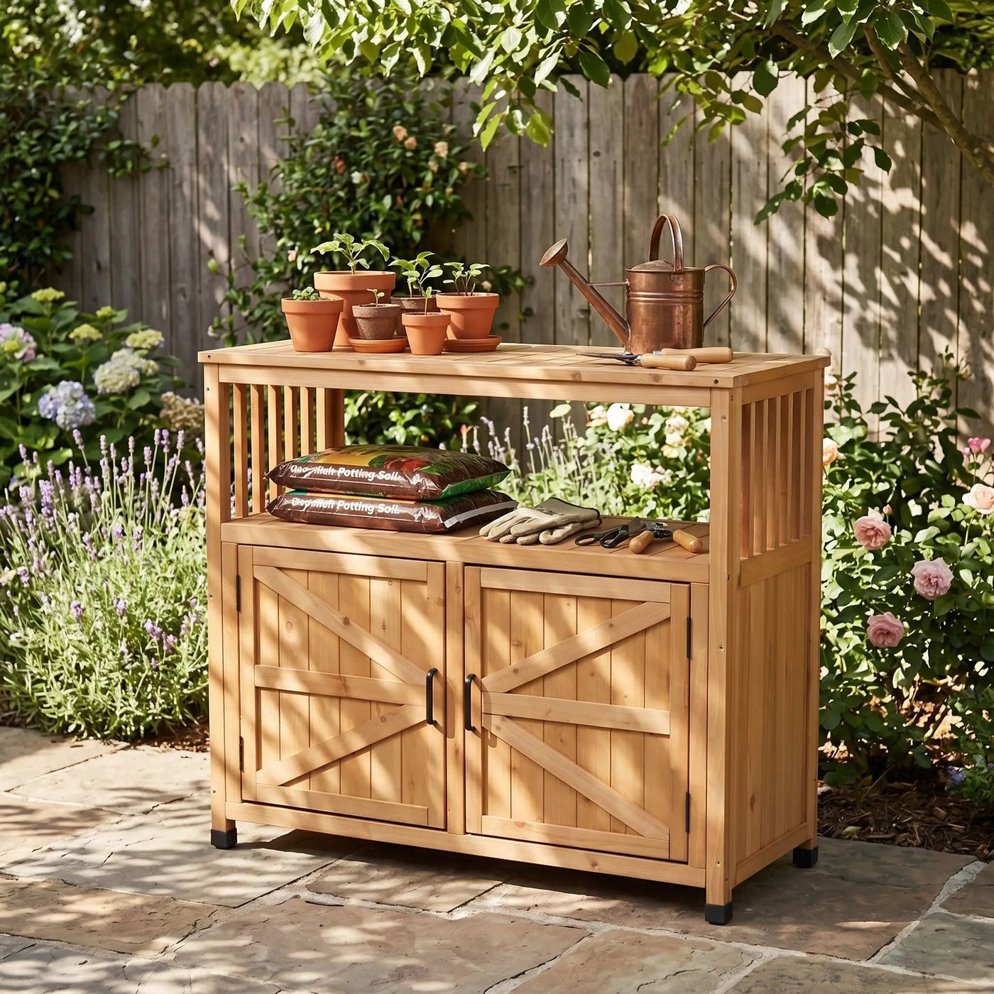 Patio Bar Table Set With Storage by HouseOfZazla