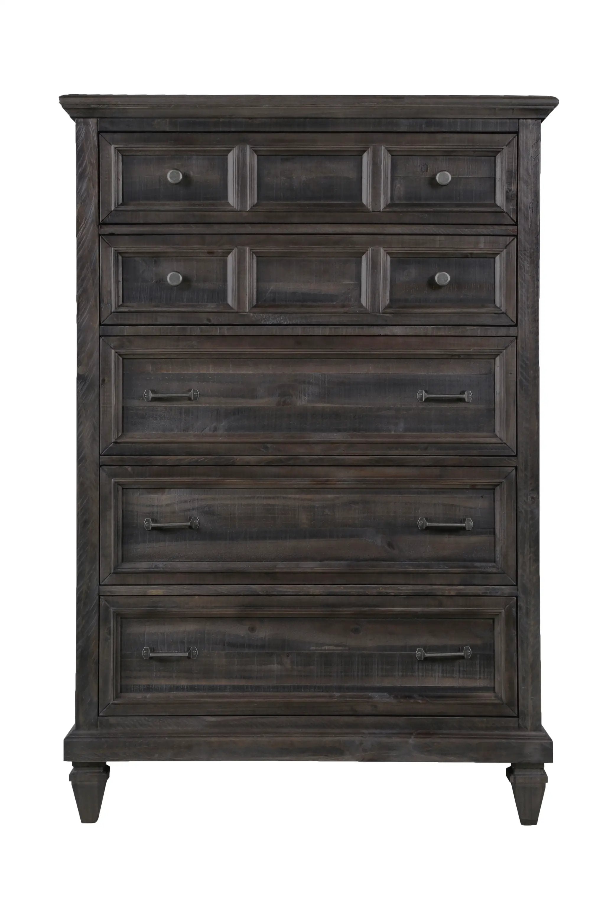 Calistoga - 5 Drawer Chest - Weathered Charcoal by Unique Piece Furniture