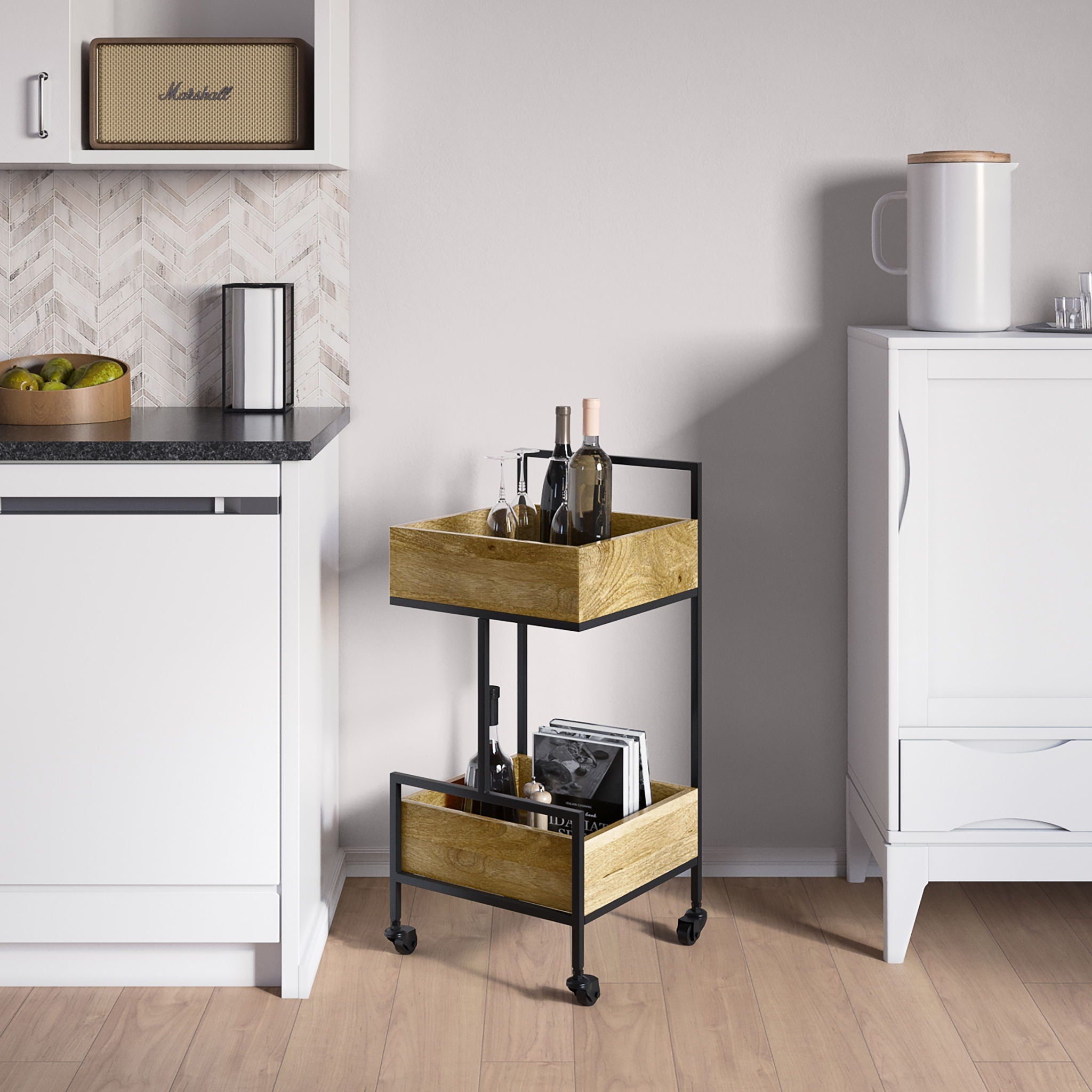 Hobbs - Bar Cart - Natural by HouseOfZazla