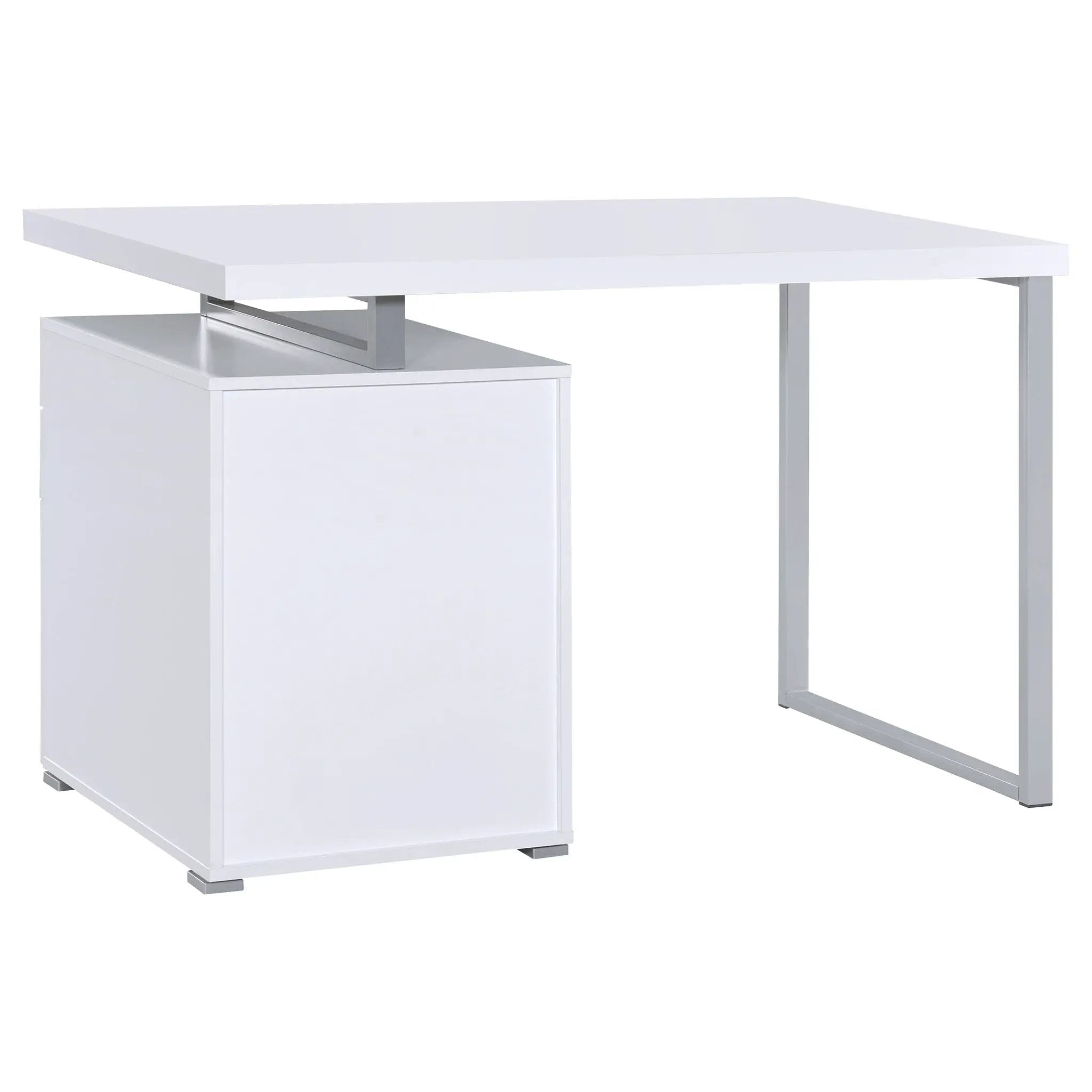 Brennan 47-inch 3-drawer Office Computer Desk White by Unique Piece Furniture