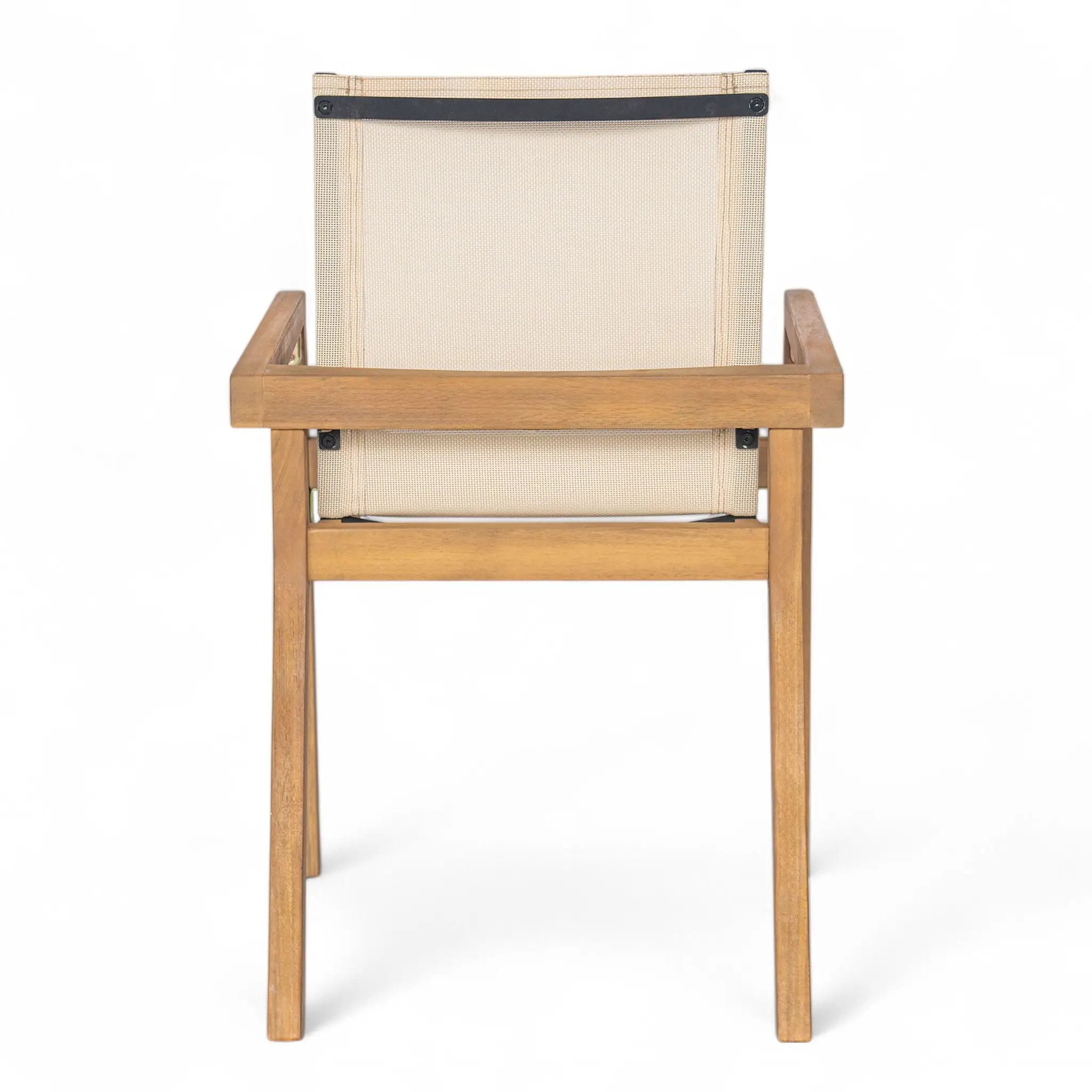 Belfast - Dining Chair With Acacia Wood Frame And Seating (Set of 2) by HouseOfZazla