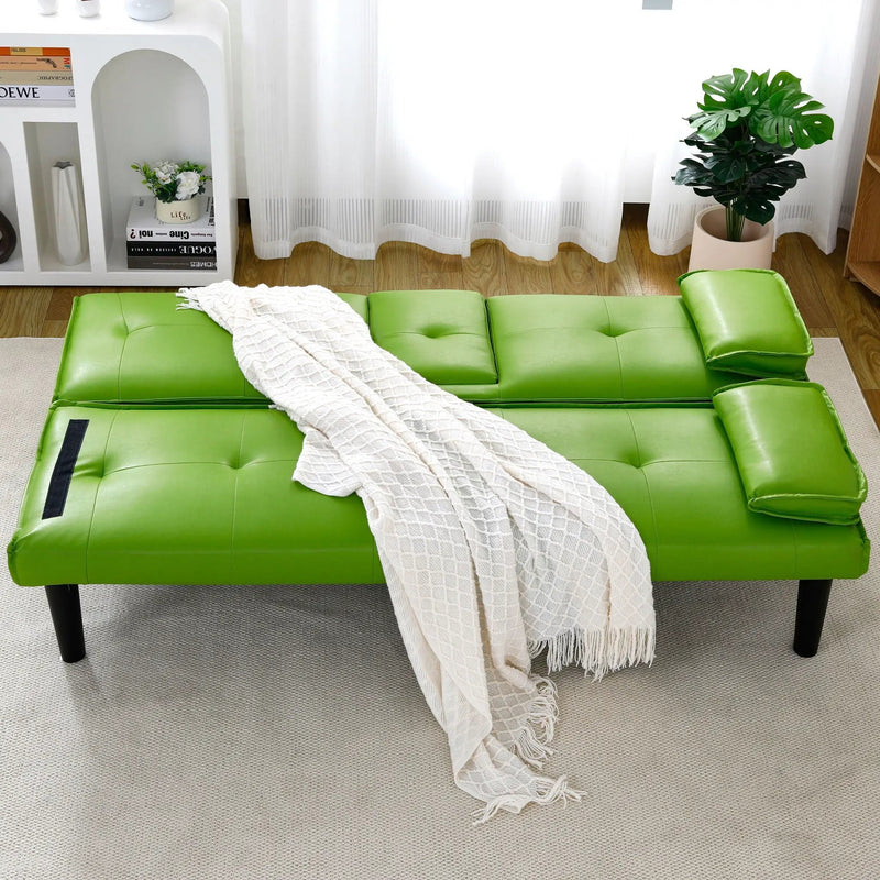 Sofa Bed With Foldable Design And Cup Holder by Unique Piece Furniture