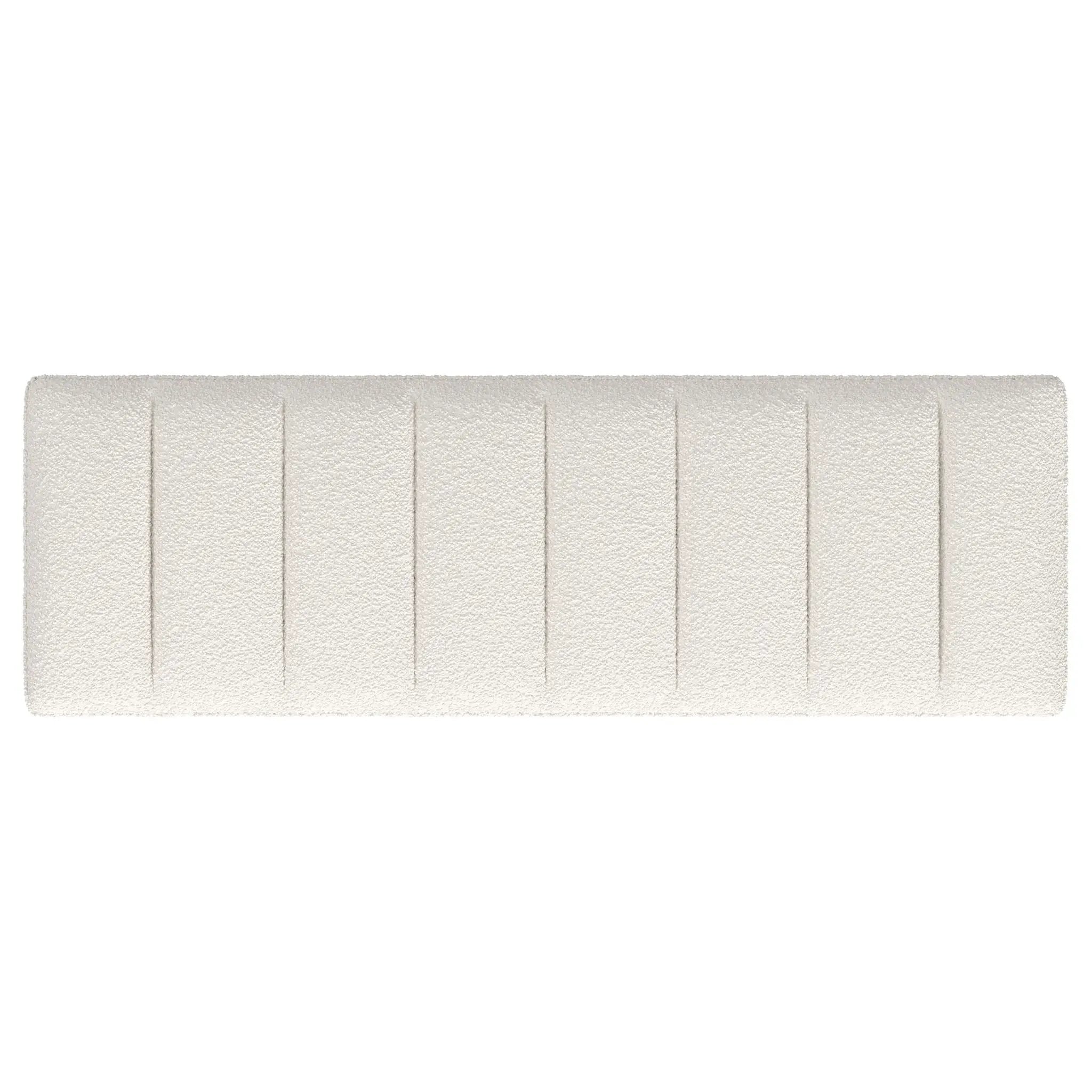 Mesa Boucle Upholstered Tufted Accent Bench Vanilla by Unique Piece Furniture