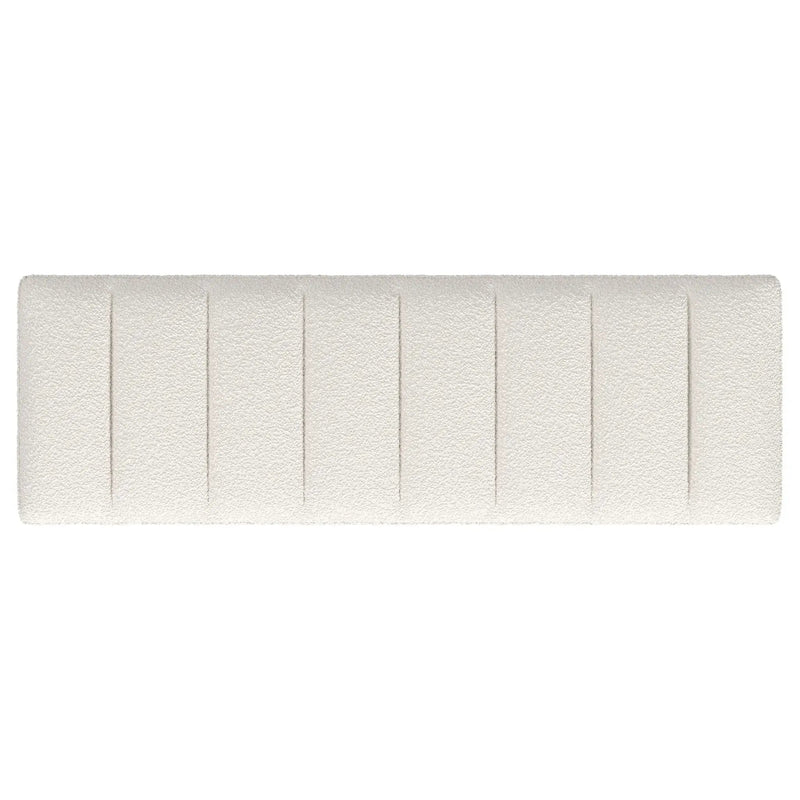 Mesa Boucle Upholstered Tufted Accent Bench Vanilla by Unique Piece Furniture