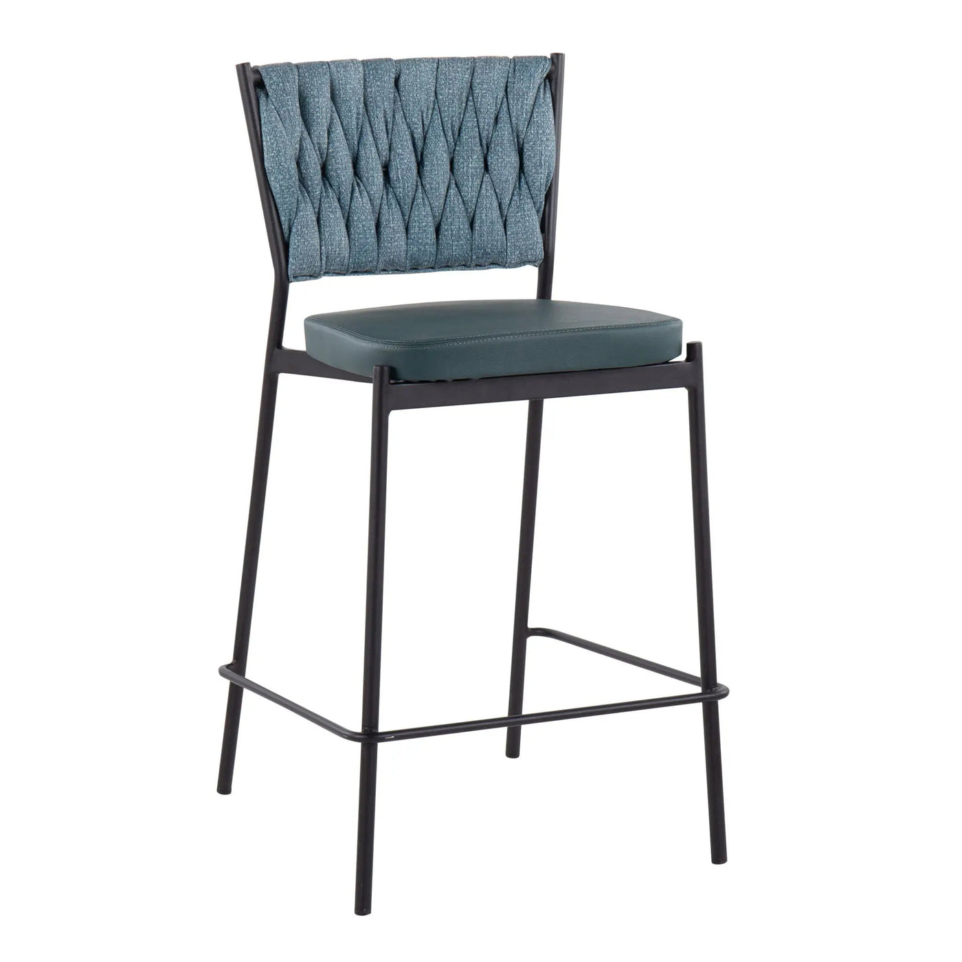 Tania - Braided Contemporary Counter Stool (Set of 2) by HouseOfZazla