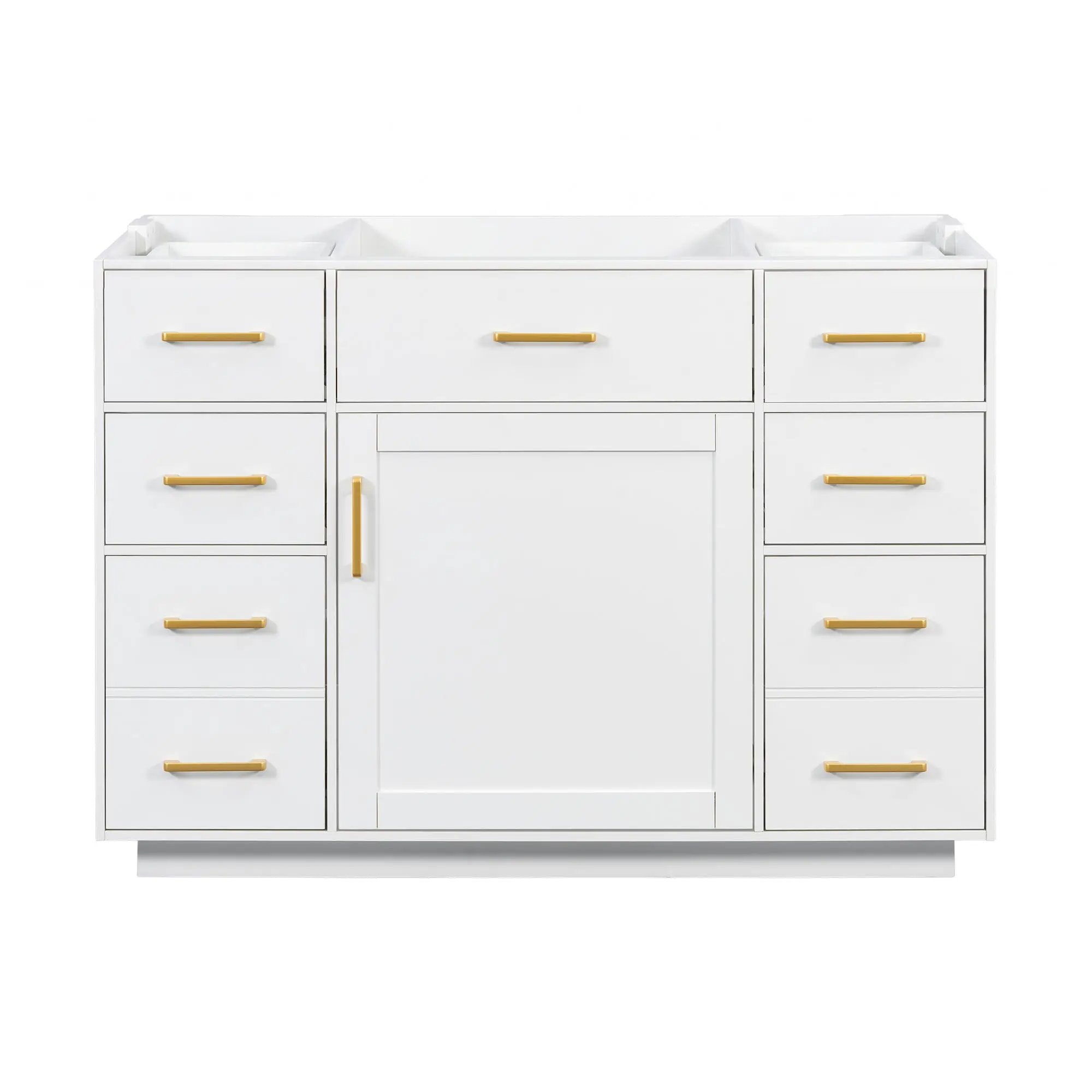 48" Bathroom Vanity without Sink, Cabinet Base Only by HouseOfZazla